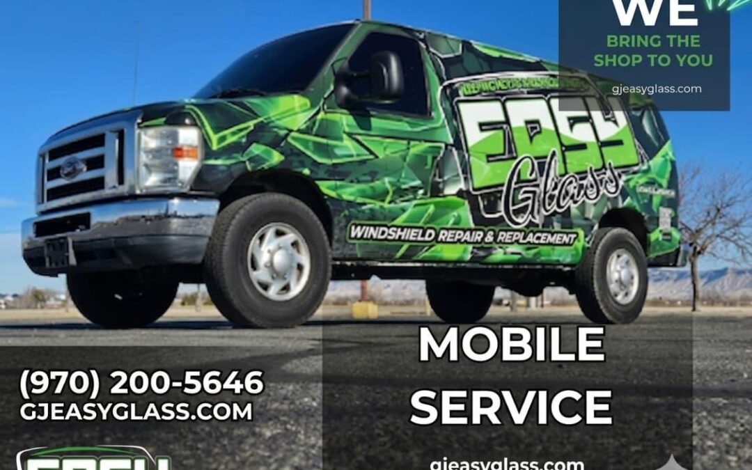 Rock Chip Repair in Redlands shown by star-shaped windshield impact.
